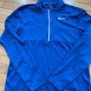 Nike Men's Performance Blue Quarter-Zip Jacket